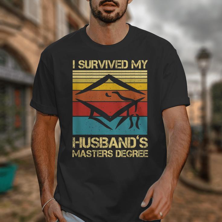 I Survived My Husband's Master's Degree Graduation Unisex T-Shirt