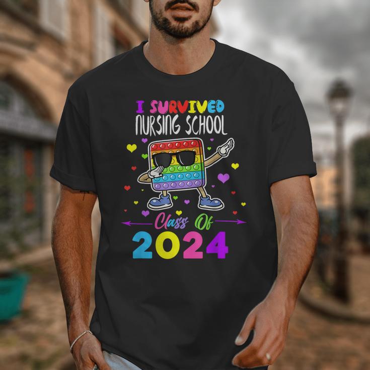 I Survived Nursing School Of 2024 Student Graduation 2024 Unisex T-Shirt