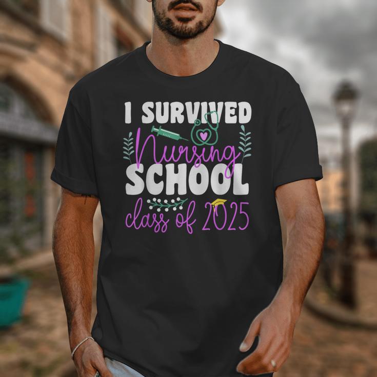 I Survived Nursing School Class Of 2025 New Nurse Graduation Unisex T-Shirt