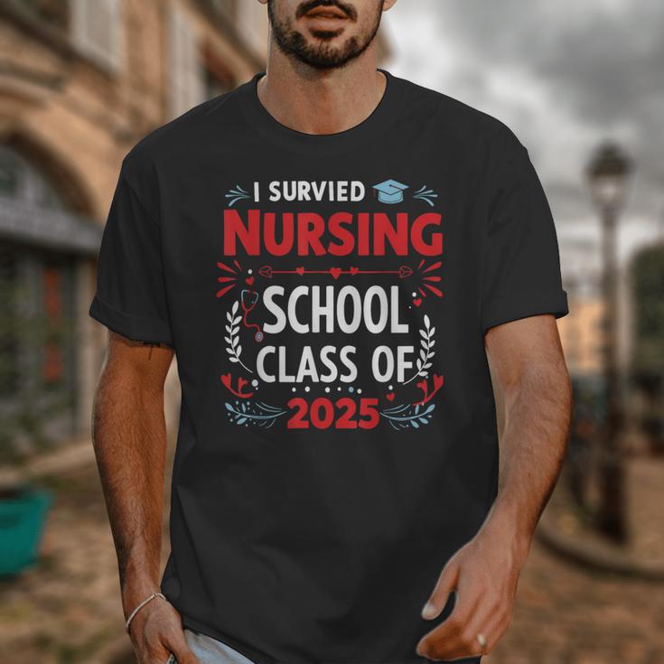 I Survived Nursing School Class Of 2025 Nurse Graduation Unisex T-Shirt