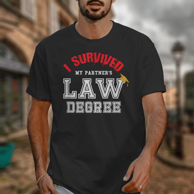 I Survived My Partner's Law Degree Graduation Shirt Unisex T-Shirt
