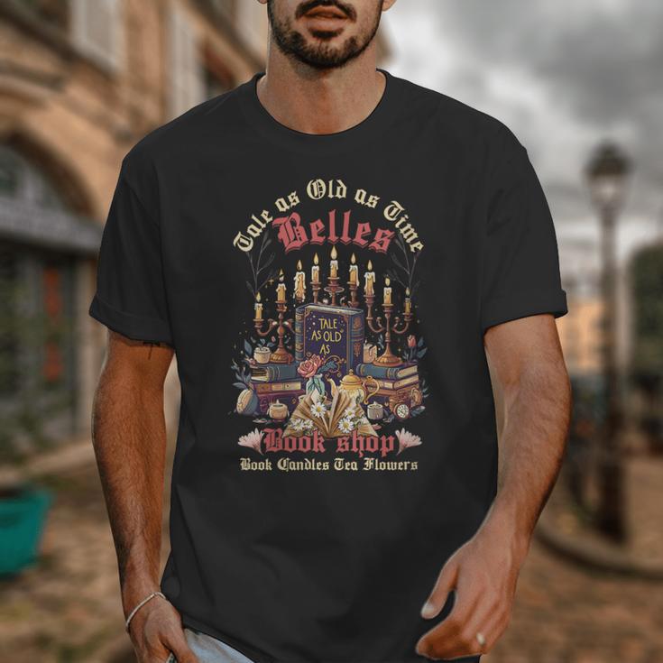 Tale As Old As Time Belles Book Shop Book Candles Tea Flower Unisex T-Shirt Tale As Old As Time Belles Book Shop Book Candles Tea Flower Unisex T-Shirt