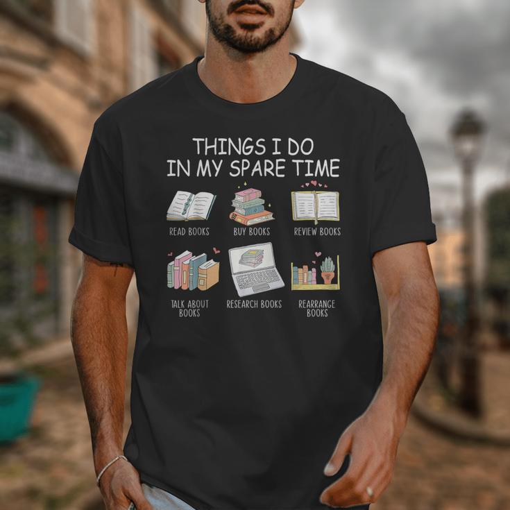 Things I Do In My Spare Time Read Books Buy Books Unisex T-Shirt