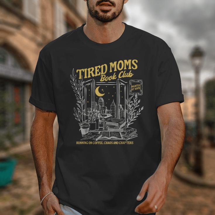 Tired Moms Club Bookish Book Lover Homebody Fall Book Club Unisex T-Shirt