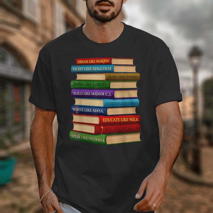 History Month Educated Black Leaders Reading Books Unisex T-Shirt History Month Educated Black Leaders Reading Books Unisex T-Shirt