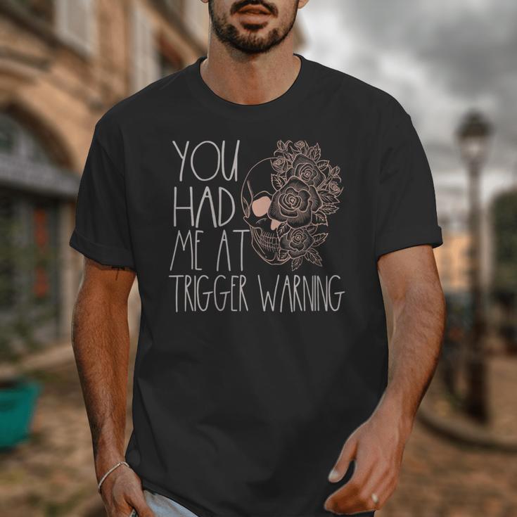 Trigger Warning Dark Romance Reader Smut Spicy Book Merch Unisex T-Shirt Trigger Warning Dark Romance Reader Smut Spicy Book Merch Unisex T-Shirt