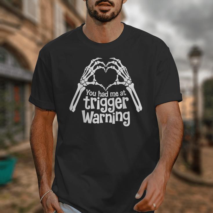 You Had Me At Trigger Warning Skeleton Book Reading Lover Unisex T-Shirt You Had Me At Trigger Warning Skeleton Book Reading Lover Unisex T-Shirt