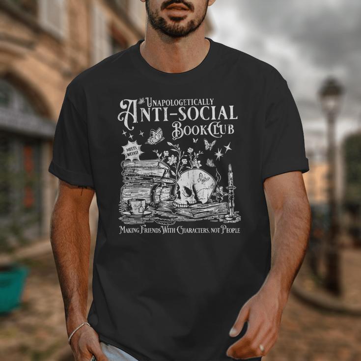 Unapologetically Anti Social Book Club Introvert Reader Unisex T-Shirt Unapologetically Anti Social Book Club Introvert Reader Unisex T-Shirt
