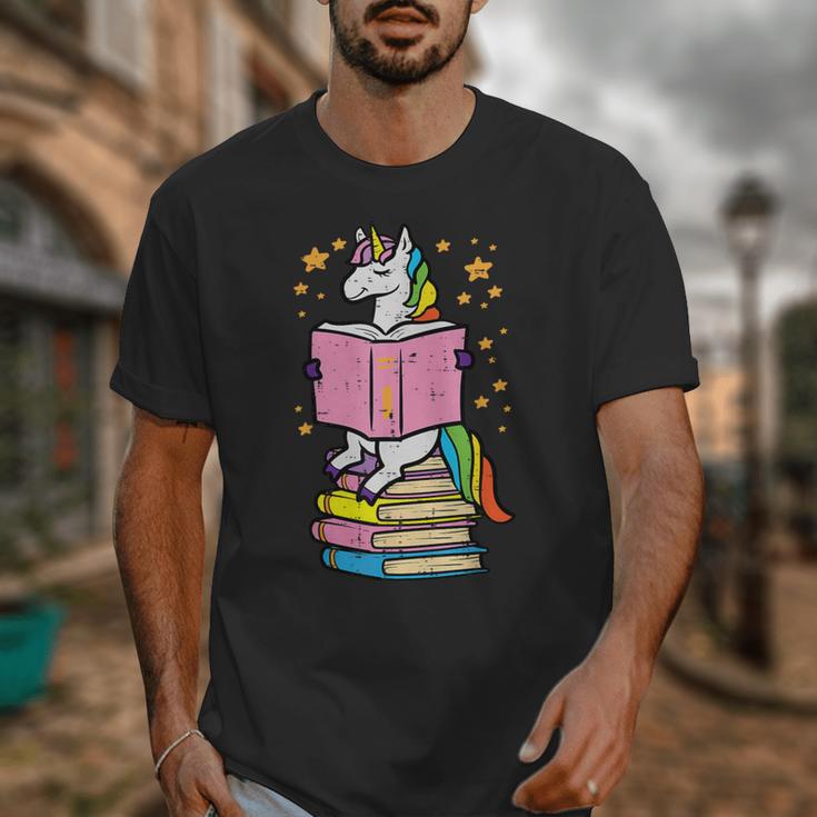 Unicorn Read Reading Book Librarian America Girls Women Unisex T-Shirt Unicorn Read Reading Book Librarian America Girls Women Unisex T-Shirt