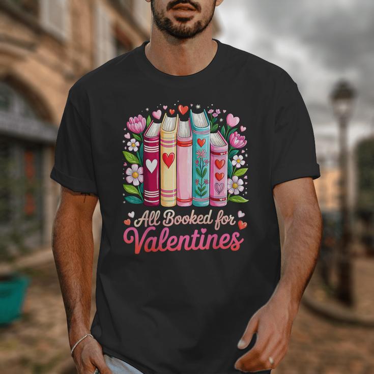 Valentine All Booked For Valentine Book Lovers Teacher Kid Unisex T-Shirt