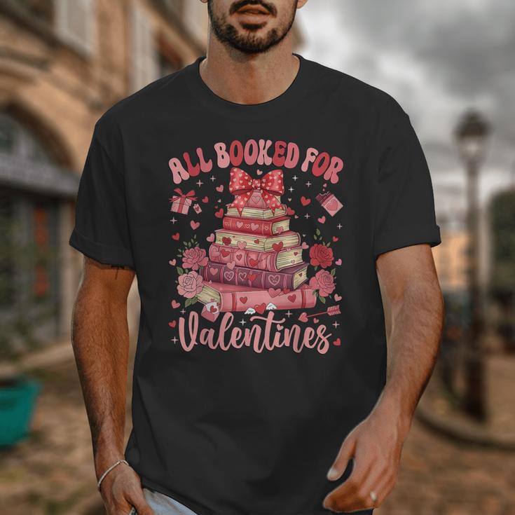 Valentine All Booked For Valentines Book Lovers Teacher Kid Unisex T-Shirt