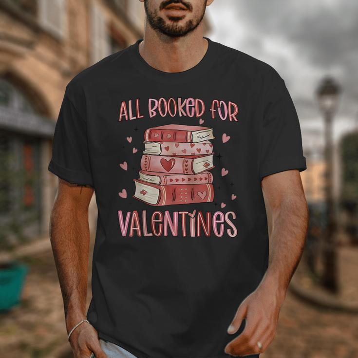 Valentines All Booked For Valentines Book Lovers Teacher Kid Unisex T-Shirt