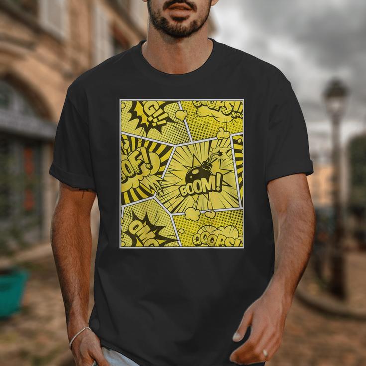 Varsity-Gold Yellow Comic Book University Varsity-Gold Unisex T-Shirt