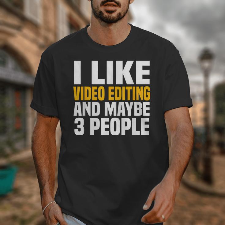 Video Editor Introvert Editing Production Filmmaking Job Unisex T-Shirt Video Editor Introvert Editing Production Filmmaking Job Unisex T-Shirt