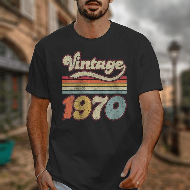 Vintage 1970 Birthday Retro Style 70's Born Nostalgia Outfit Unisex T-Shirt