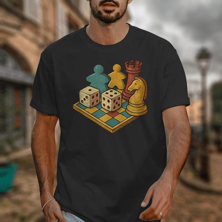 Vintage Board Game Art – Tabletop Nostalgia Unisex T-Shirt