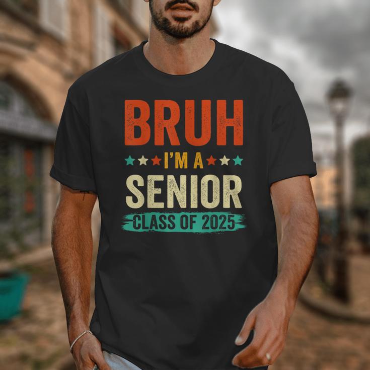 Vintage Bruh I'm A Senior Class Of 2025 Graduation Women Men Unisex T-Shirt
