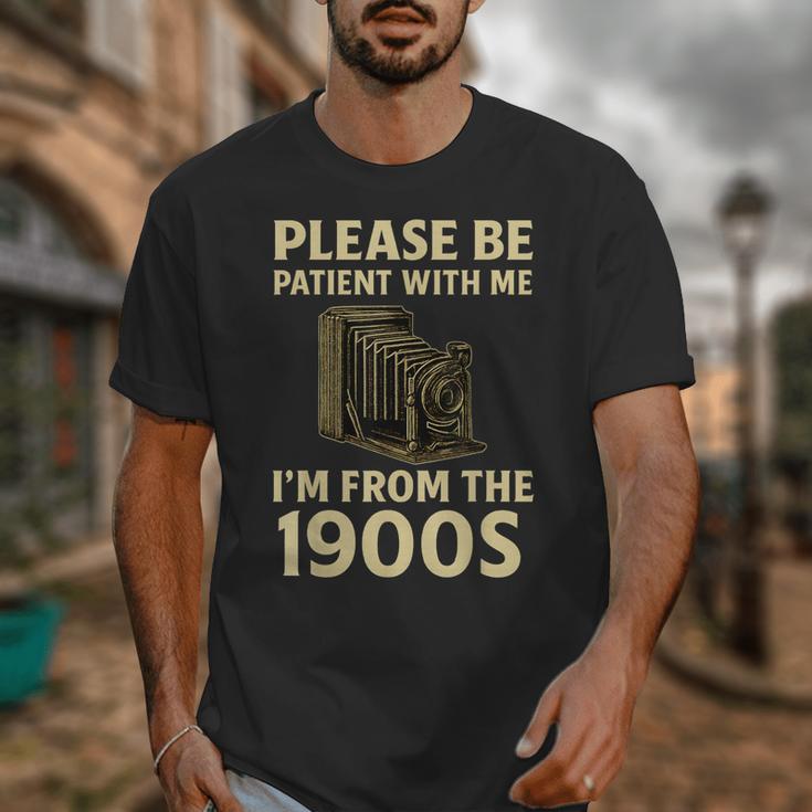 Vintage Please Be Patient With Me I'm From The 1900s Camera Unisex T-Shirt Vintage Please Be Patient With Me I'm From The 1900s Camera Unisex T-Shirt