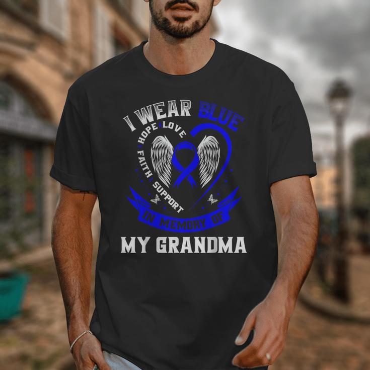 Wear Blue In Memory Of Grandma Colon Cancer Awareness Shirts Unisex T-Shirt