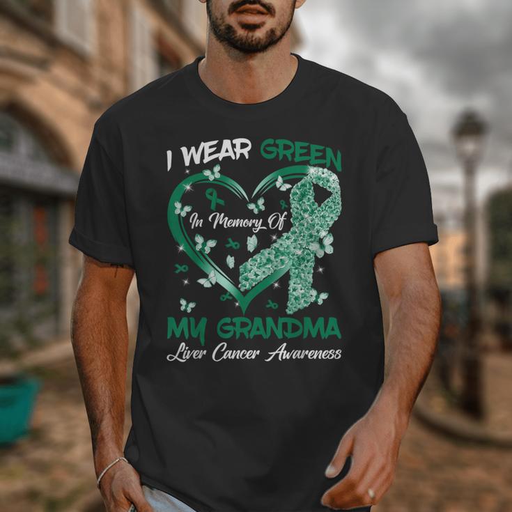 I Wear Green In Memory Of My Grandma Liver Cancer Awareness Unisex T-Shirt I Wear Green In Memory Of My Grandma Liver Cancer Awareness Unisex T-Shirt