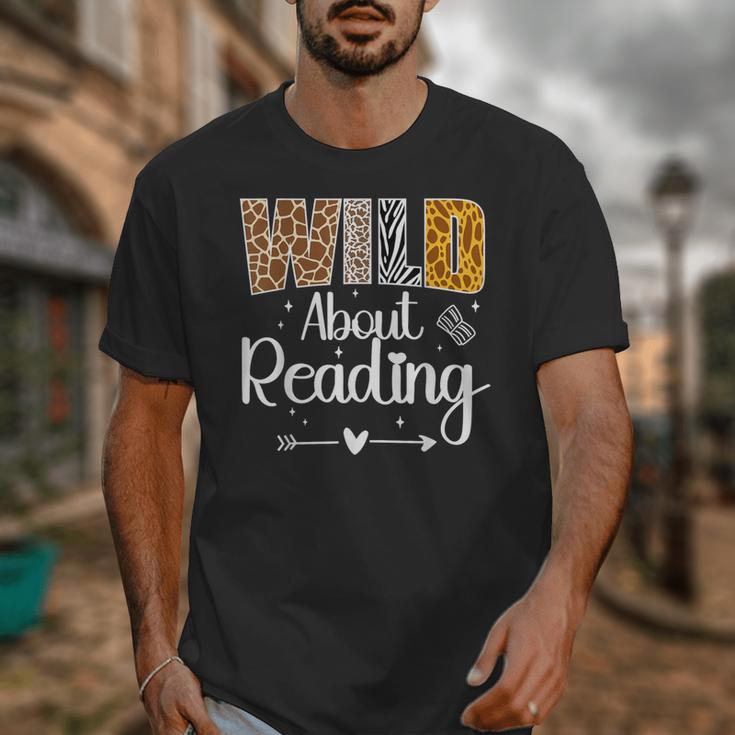 Wild About Reading Book Lover Bookworm Library Day Unisex T-Shirt Wild About Reading Book Lover Bookworm Library Day Unisex T-Shirt