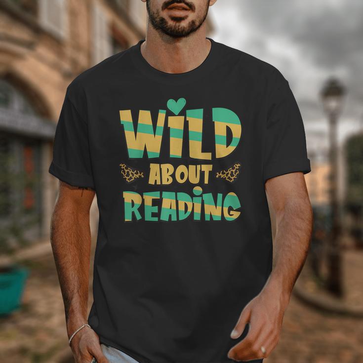 WILD ABOUT READING I Love Books Bookworm Library Day Unisex T-Shirt