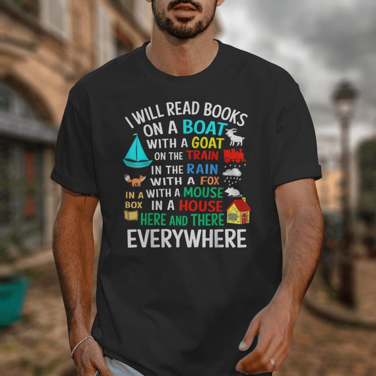 I Will Read Books On A Boat & Everywhere Unisex T-Shirt