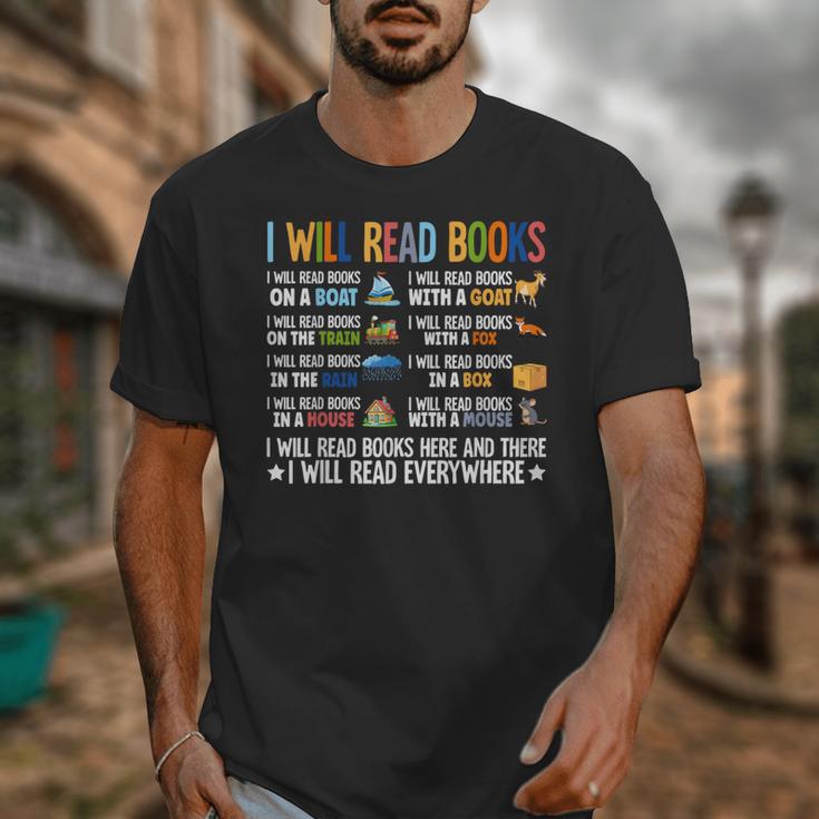 I Will Read Books On A Boat Fun Reading Lover Unisex T-Shirt
