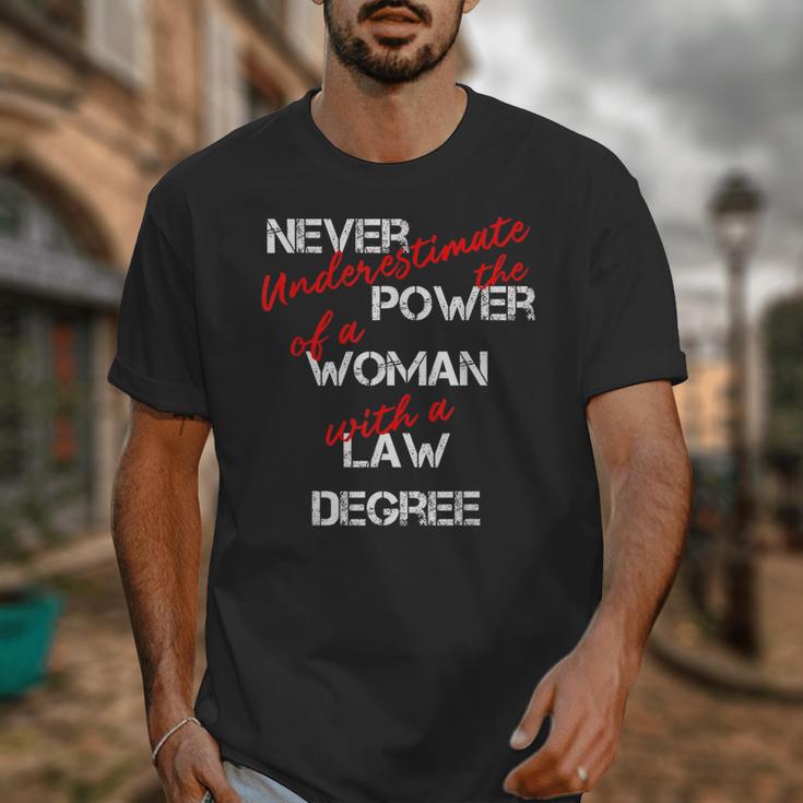Woman Law Degree Graduation Diploma Party Unisex T-Shirt