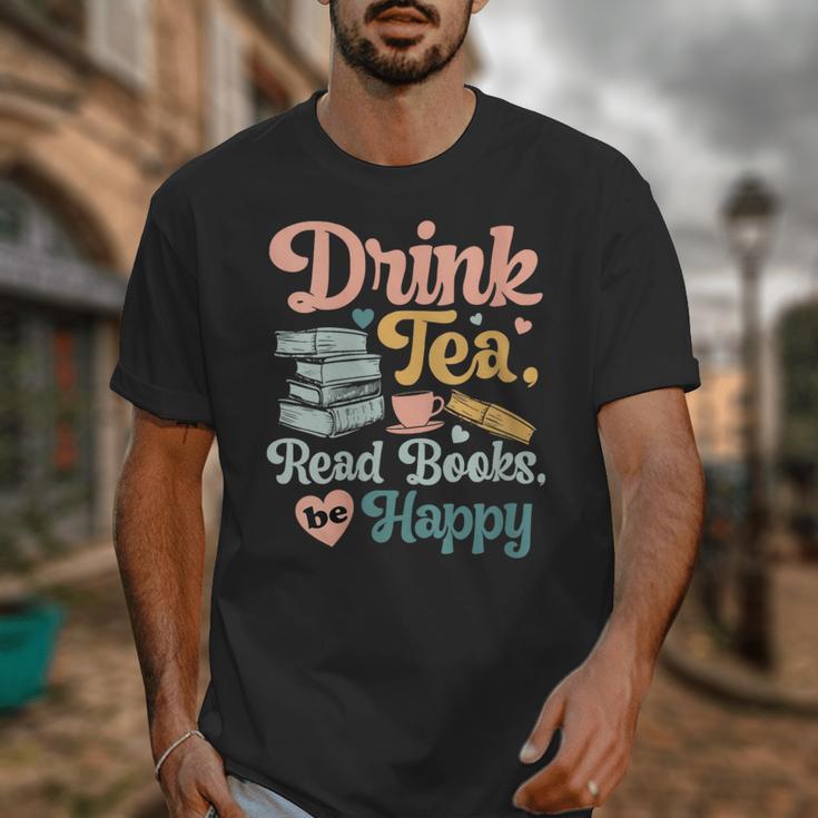 Women's Drink Tea Read Books Nerd Book Reader Book Reading Lover Unisex T-Shirt Women's Drink Tea Read Books Nerd Book Reader Book Reading Lover Unisex T-Shirt
