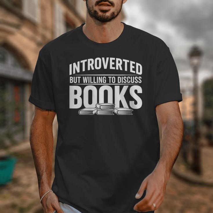 Women's Introverted But Willing To Discuss Books Unisex T-Shirt