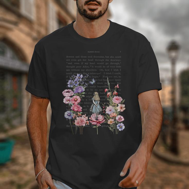 Wonderland Garden & Vintage Textbook Unisex T-Shirt