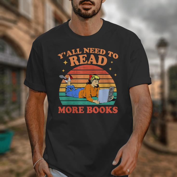 Y'All Need To Read More Books Book Lover Vintage Unisex T-Shirt