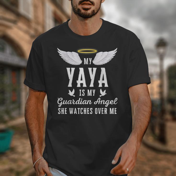 My Yaya Is My Guardian Angel In Loving Memorial Memory Tee Unisex T-Shirt My Yaya Is My Guardian Angel In Loving Memorial Memory Tee Unisex T-Shirt