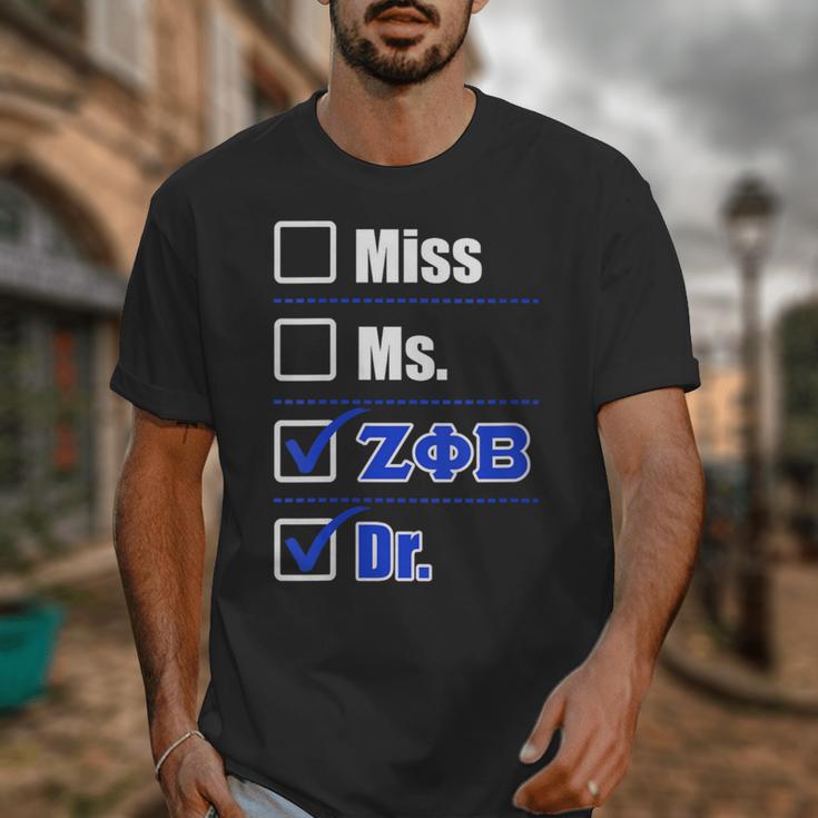 Zeta Phi Beta Doctor Graduation Zeta Phi Beta HBCU Doctor Unisex T-Shirt