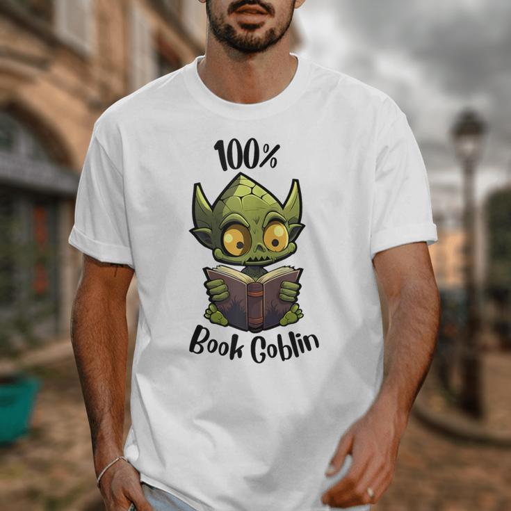 100 Book Goblin Cute Book Reader And Library Lover Unisex T-Shirt