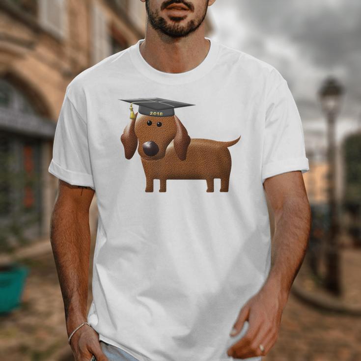 2018 Dog Graduation Shirt Dachshund Graduation For Men Women Kids Unisex T-Shirt