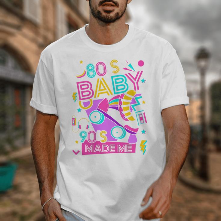 80's Baby 90's Made Me 1980s 1990s Nostalgia Retro Party Premium Tri-Blend Unisex T-Shirt