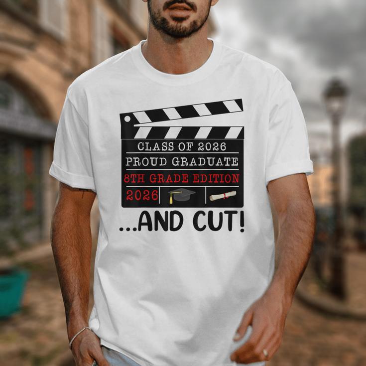 8th Grade Graduation 2026 Graduate Clapperboard Unisex T-Shirt