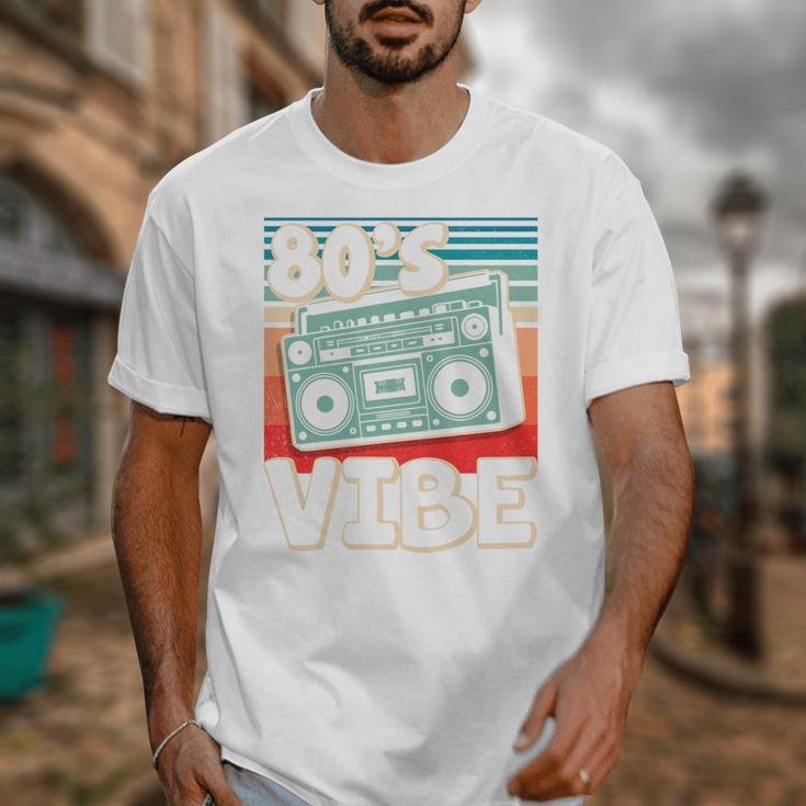 90's Vibe Vintage Style Cassette Tape Nostalgia 1990s Party Premium Tri-Blend Unisex T-Shirt