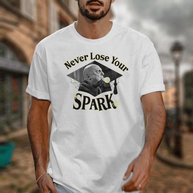 The Addams Family TV Series – Uncle Fester Graduation Spark Premium Unisex T-Shirt