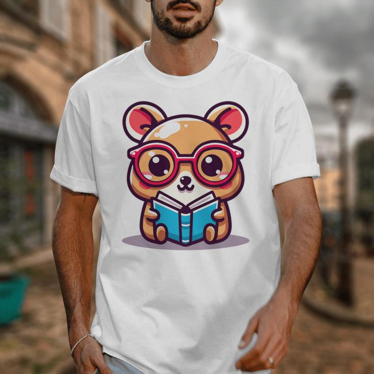 Adorable Book Lover Quokka With Reading Glasses Cute Unisex T-Shirt Adorable Book Lover Quokka With Reading Glasses Cute Unisex T-Shirt