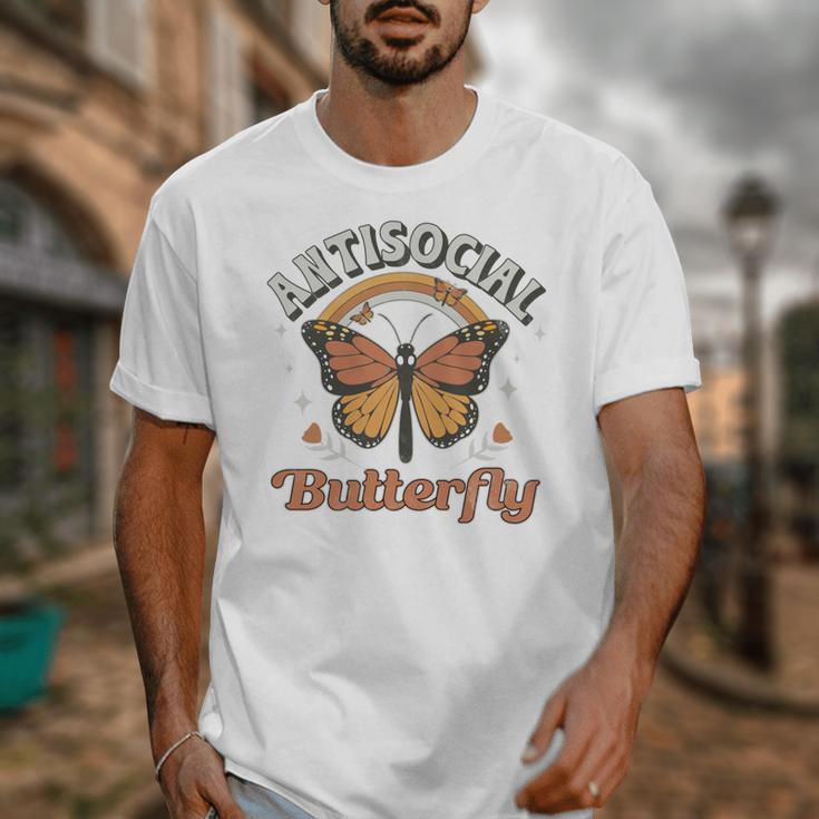 Antisocial Butterfly Tee For Introvert Men Women Girls Unisex T-Shirt Antisocial Butterfly Tee For Introvert Men Women Girls Unisex T-Shirt
