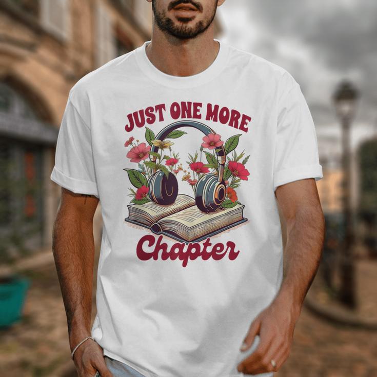 Audiobook Lover Bookish Headphones Just One More Chapter Unisex T-Shirt