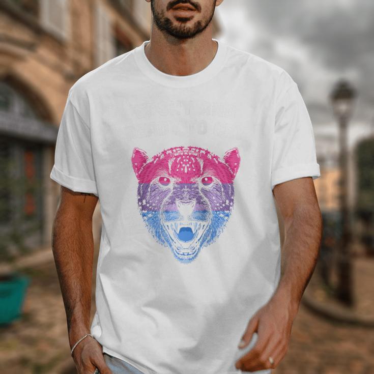 Bi Shy And Ready To Cry Bisexual Introvert Bi Pride Raglan Baseball Tee Unisex T-Shirt Bi Shy And Ready To Cry Bisexual Introvert Bi Pride Raglan Baseball Tee Unisex T-Shirt