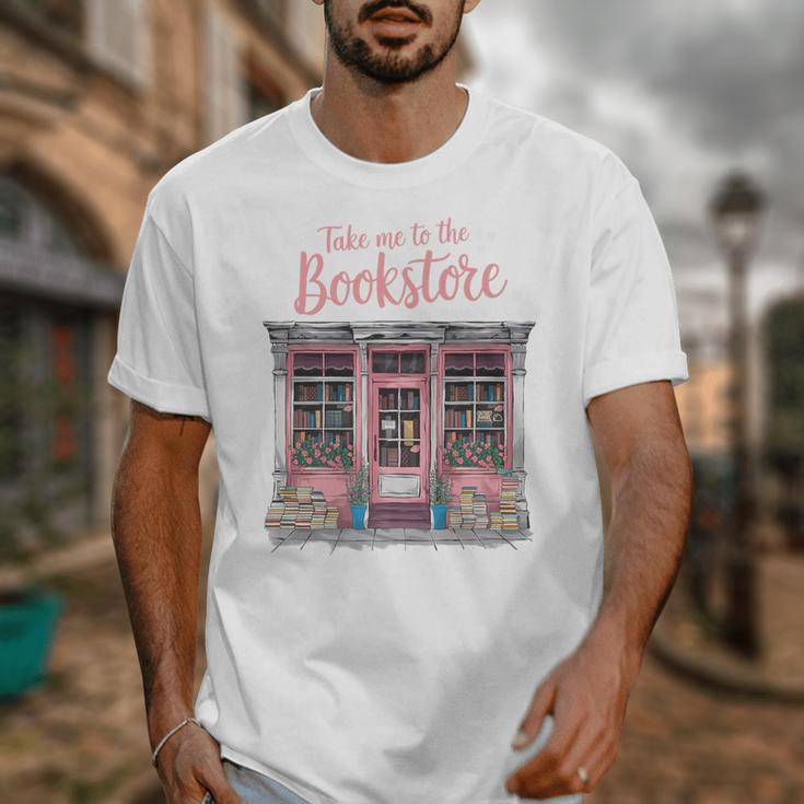 Take Me To The Book Store Librarians Valentine's Day Premium Unisex T-Shirt