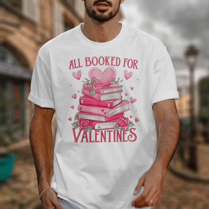 All Booked For Valentine Books Lover Teacher Floral Unisex T-Shirt All Booked For Valentine Books Lover Teacher Floral Unisex T-Shirt