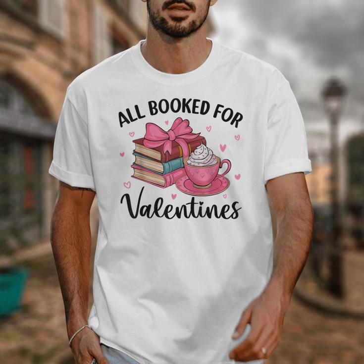 All Booked For Valentine Teacher Valentines Day Book Lover Unisex T-Shirt