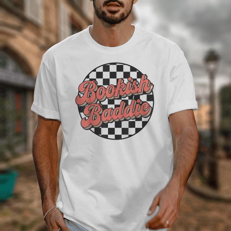 Bookish Baddie Retro Aesthetic Typography Unisex T-Shirt