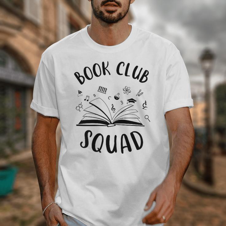Books Club Squad Reading Book Lover Book Minimalist Team Tee Unisex T-Shirt